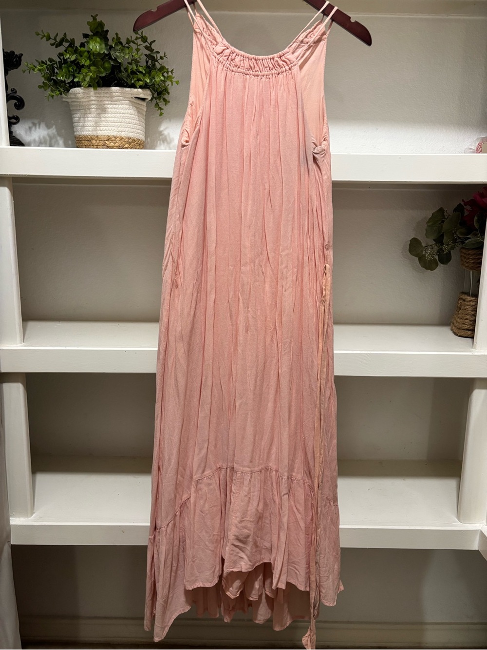 Women’s Pink Flowing Maxi Skirt